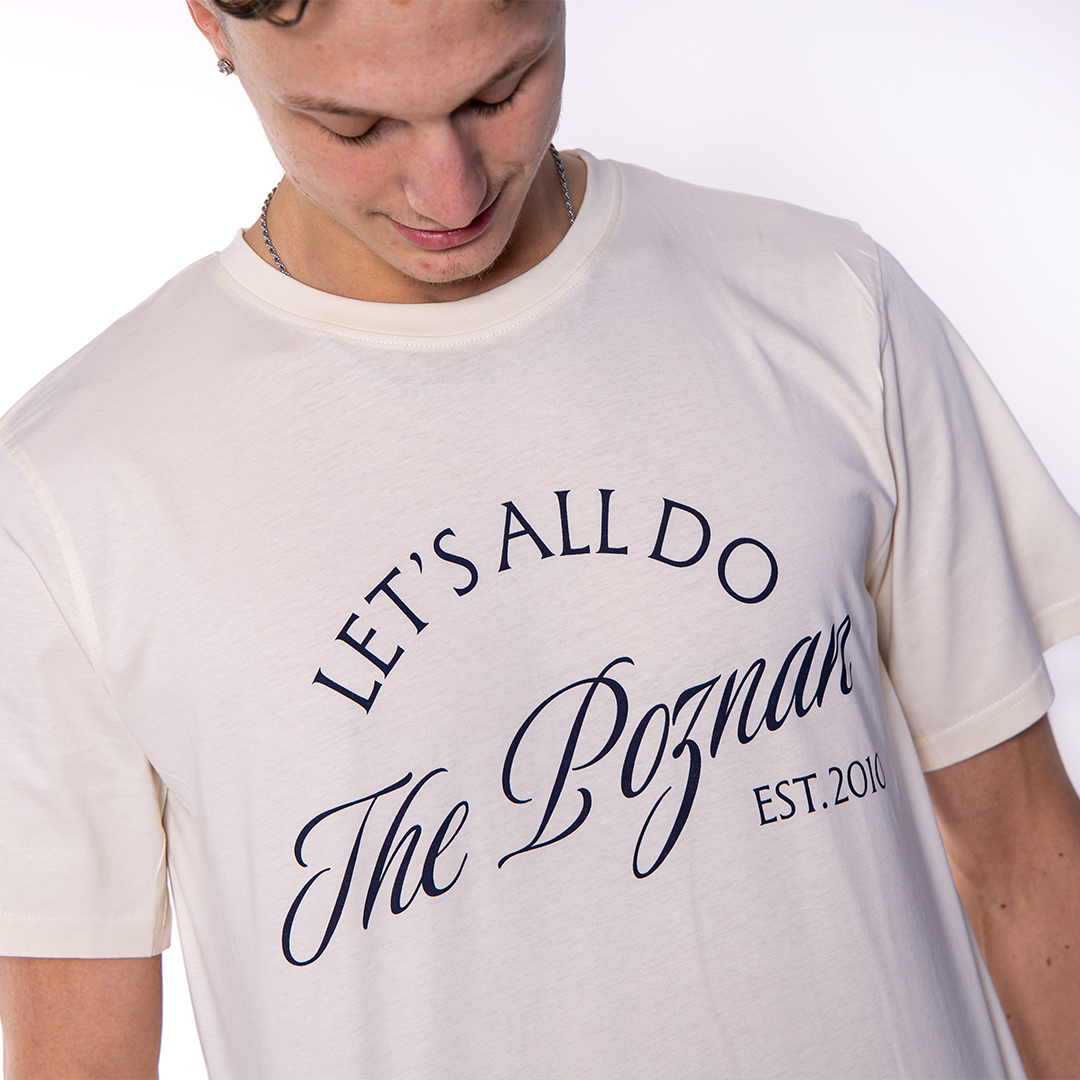 KOSZULKA PREMIUM THE POZNAN EST.2010 CIEMNO-BIAŁA