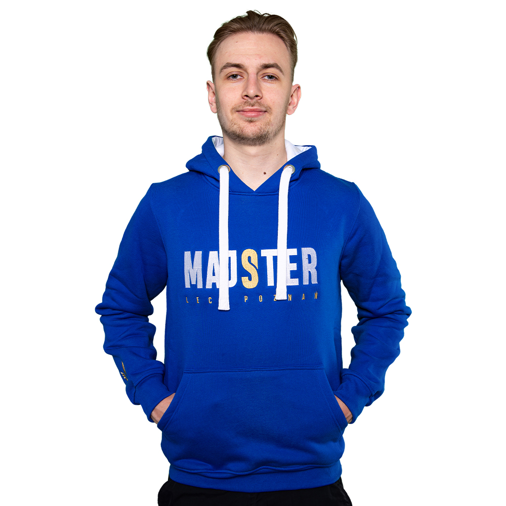 BLUZA MAJSTER 2025 Z KAPTUREM NIEBIESKA