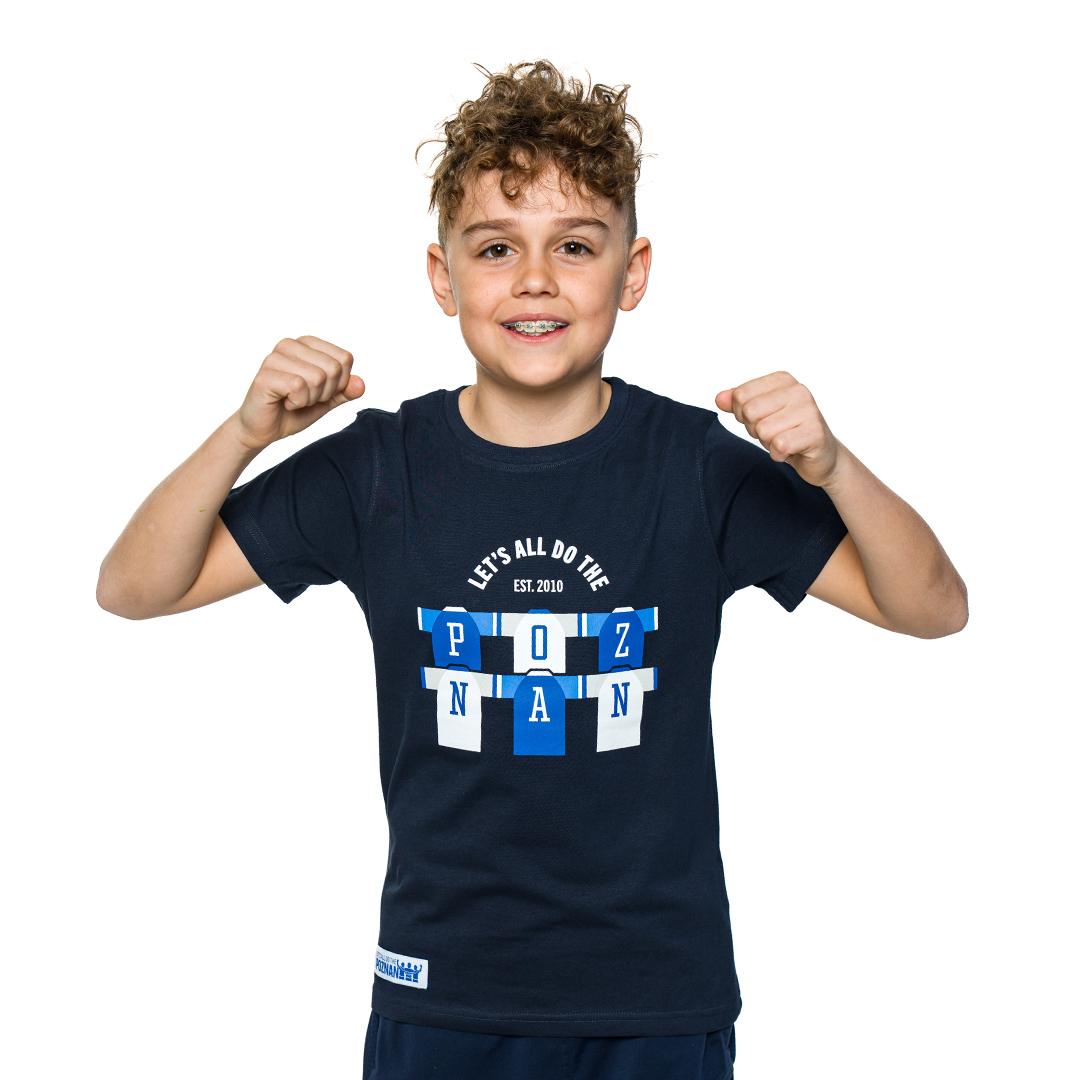 KOSZULKA DZIECIĘCA THE POZNAN EST.2010 GRANATOWA