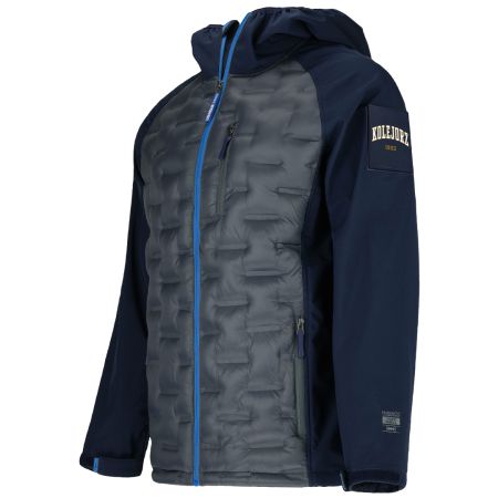 KURTKA ZIMOWA PIKOWANA Z RZEPEM GRAFITOWA