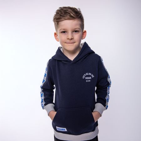 BLUZA DZIECIĘCA THE POZNAN  EST.2010 Z TAŚMĄ GRANATOWA