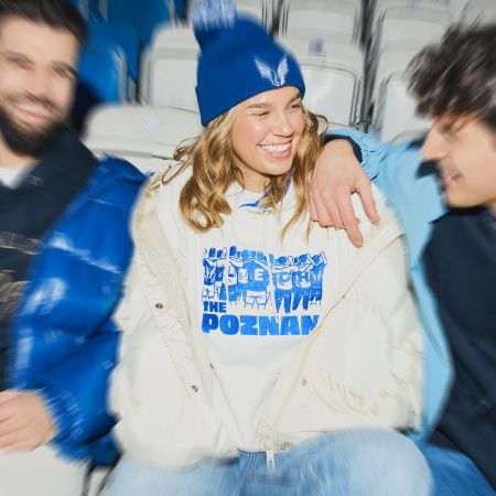 BLUZA DAMSKA THE POZNAN LECH CIEMNO-BIAŁA