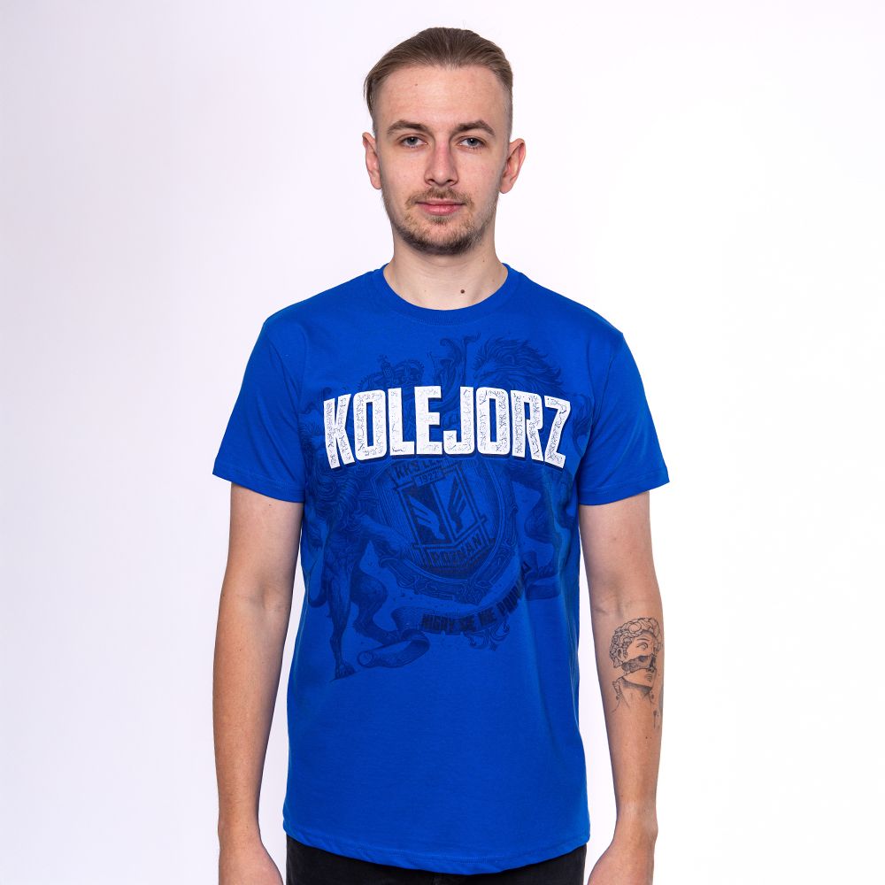 KOSZULKA KOLEJORZ LWY NIEBIESKA