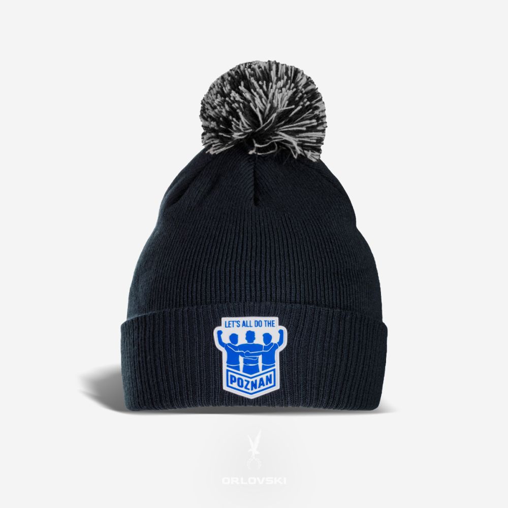 CZAPKA ZIMOWA DZIECIĘCA Z POMPOMNEM THE POZNAN GRANATOWA