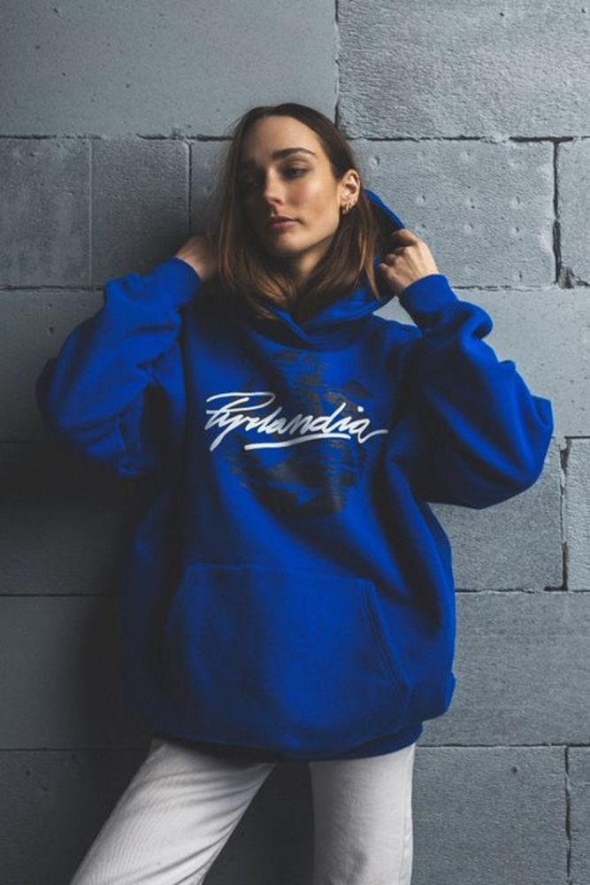 Bluza Damska Pyrlandia Oversize Niebieska