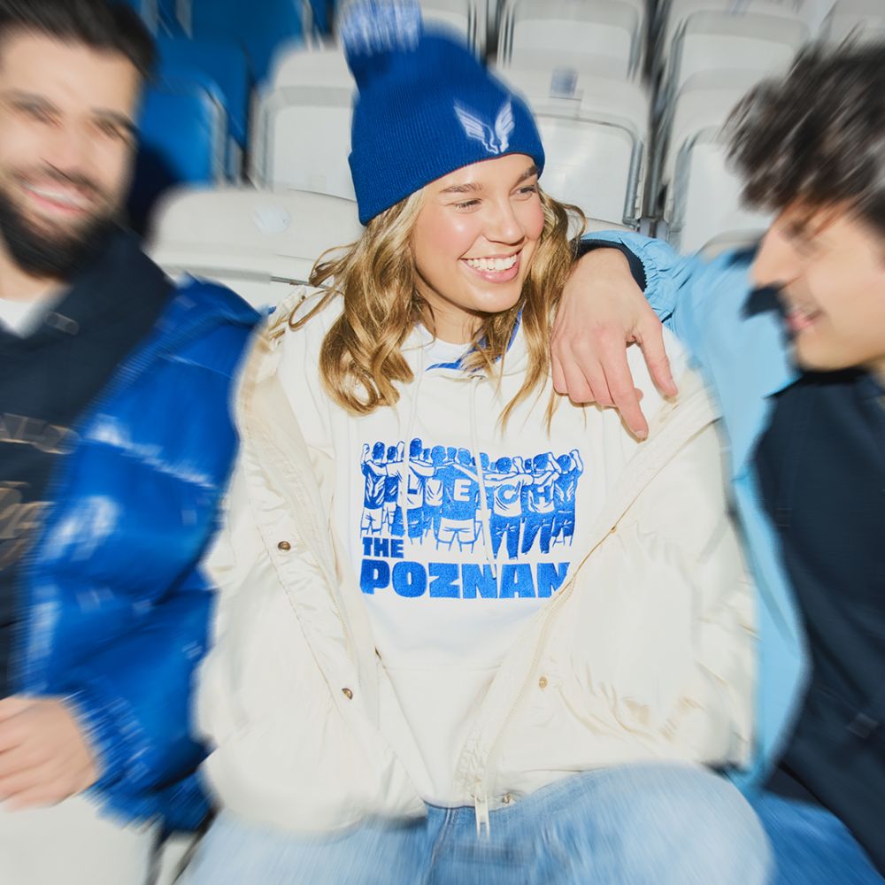 BLUZA DAMSKA THE POZNAN LECH CIEMNO-BIAŁA