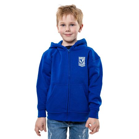 Bluza dziecięca rozpinana tarcza niebieska