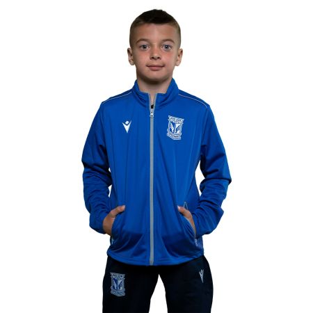 BLUZA TRENINGOWA DZIECIĘCA MACRON ROZPINANA NIEBIESKA