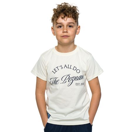 KOSZULKA DZIECIĘCA PREMIUM THE POZNAN EST.2010 CIEMNO-BIAŁA