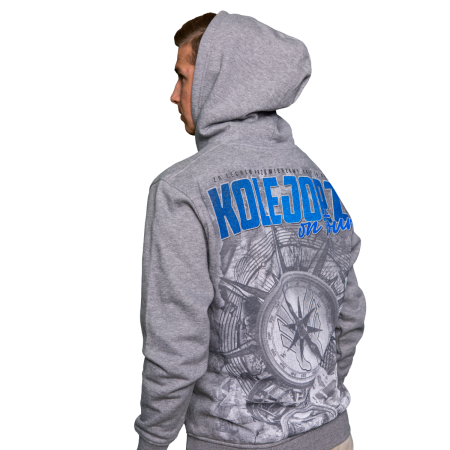 BLUZA KOLEJORZ ON TOUR SZARA