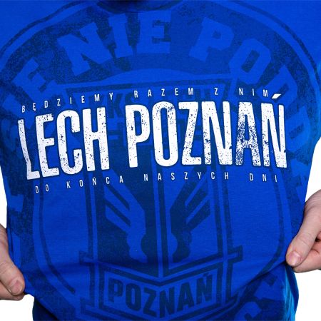 KOSZULKA LP BĘDZIEMY RAZEM Z NIM NIEBIESKA