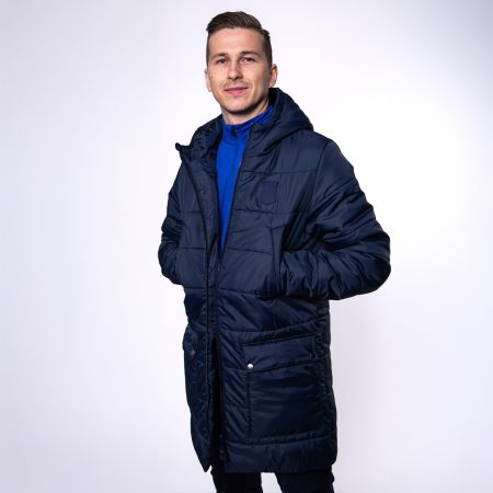 KURTKA ZIMOWA PRZEDŁUŻONA HERB GRANATOWA