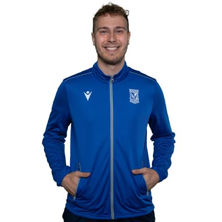 BLUZA TRENINGOWA MACRON ROZPINANA NIEBIESKA