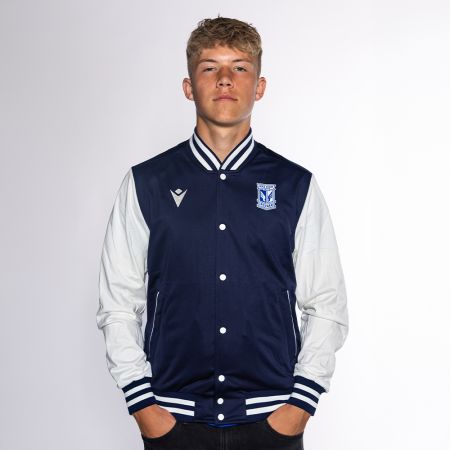 BLUZA BASEBALLOWA MACRON GRANATOWA