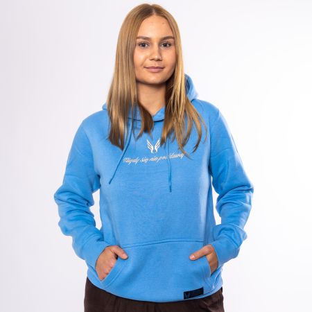 BLUZA DAMSKA BASIC NSNP SKRZYDEŁKA BŁĘKITNA