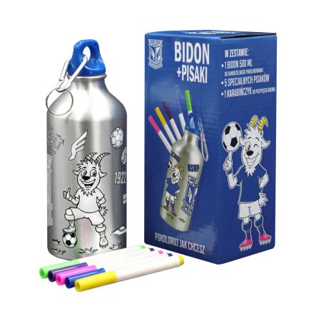 BIDON KOLOROWANKA KOZIOŁEK HERB + PISAKI