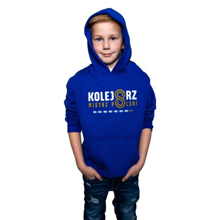 BLUZA DZIECIĘCA MISTRZ POLSKI 2022 NIEBIESKA