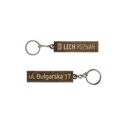 Breloczek Drewniany LP ciemny