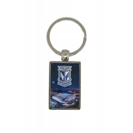 Breloczek Lech Poznań Stadion Nocą prostokątny