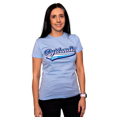 KOSZULKA DAMSKA PYRLANDIA EST.1922 BŁĘKITNA