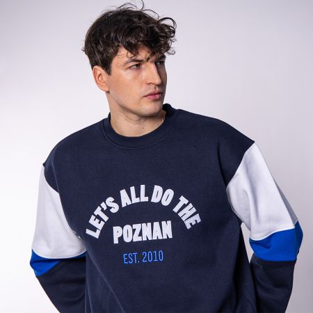 BLUZA CREWNECK THE POZNAN EST.2010 GRANATOWA