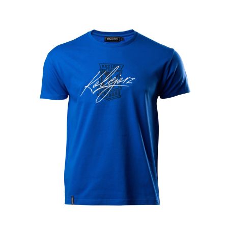 KOSZULKA DUŻY HERB KOLEJORZ HAFT NIEBIESKA