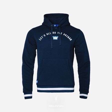 BLUZA THE POZNAN GRANATOWA Z BIAŁYM ŚCIĄGACZEM