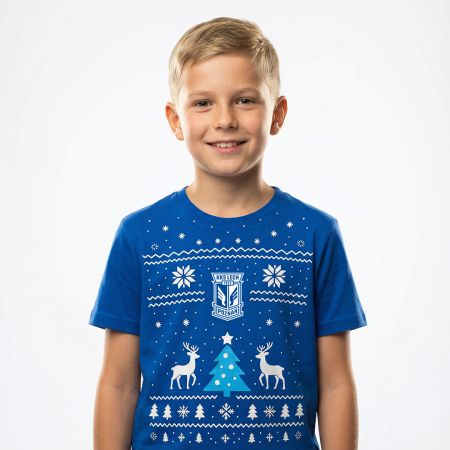 KOSZULKA DZIECIĘCA ŚWIĄTECZNA HERB NIEBIESKA