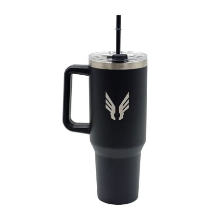 KUBEK TERMICZNY CZARNY DUŻY 1,2L