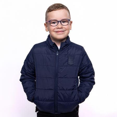 KURTKA ZIMOWA DZIECIĘCA HERB GRANATOWA