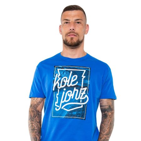 Koszulka Kolejorz Neon Niebieska