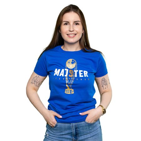 KOSZULKA DAMSKA MAJSTER 2025 NIEBIESKA