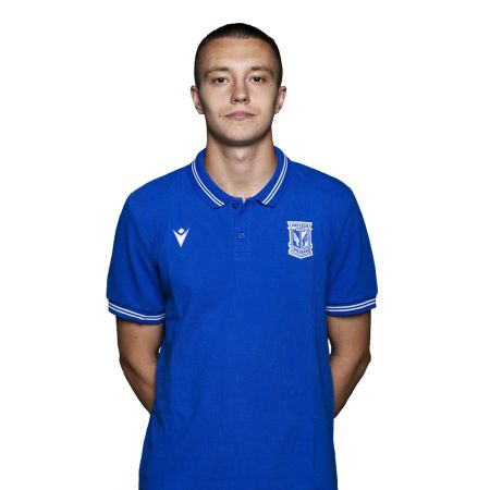 KOSZULKA MACRON POLO HERB MISTRZ POLSKI 2022 NIEBIESKA