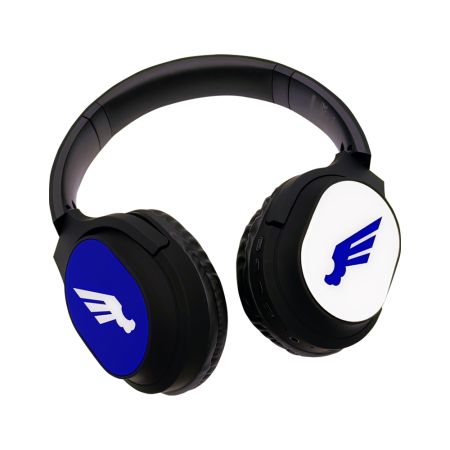 SŁUCHAWKI BEZPRZEWODOWE SKRZYDEŁKA NIEBIESKO-BIAŁE