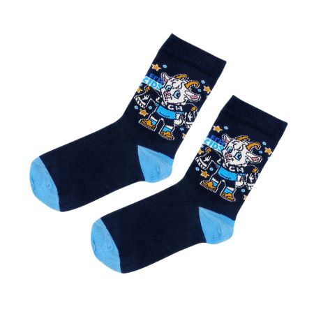 SKARPETY DZIECIĘCE KOZIOŁEK LECH KIDS NIEBIESKIE