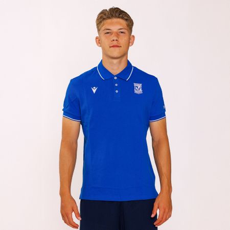 KOSZULKA MACRON POLO LECH POZNAŃ NIEBIESKA FAN LINE