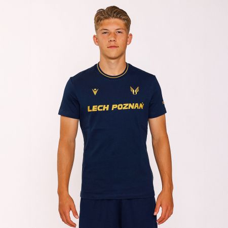 KOSZULKA MACRON LECH POZNAŃ GRANATOWA FAN LINE