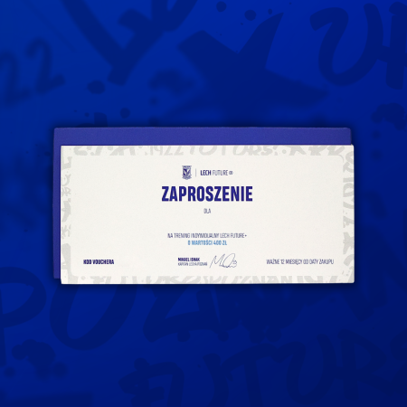 ZAPROSZENIE NA TRENING LECH FUTURE: 400ZŁ