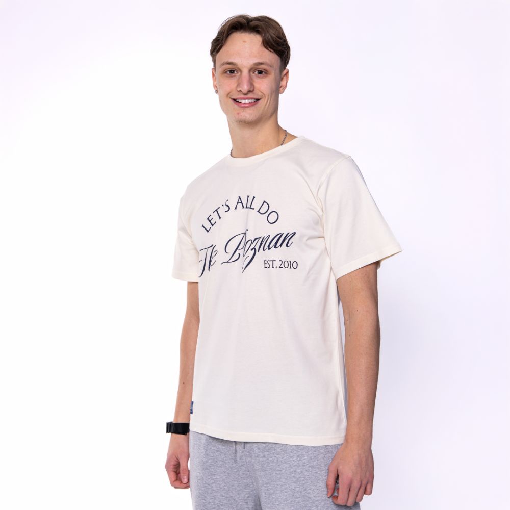 KOSZULKA PREMIUM THE POZNAN EST.2010 CIEMNO-BIAŁA