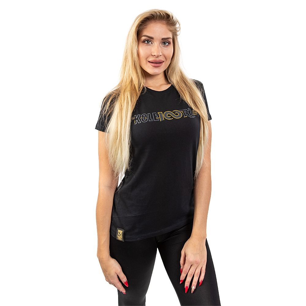 KOSZULKA DAMSKA 100 CZARNA