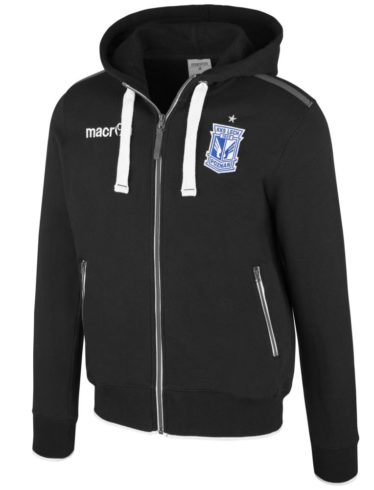 BLUZA ROZPINANA KOLEJORZ MACRON CZARNA