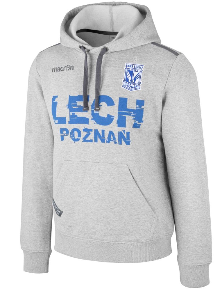 BLUZA LECH POZNAŃ MACRON SZARA
