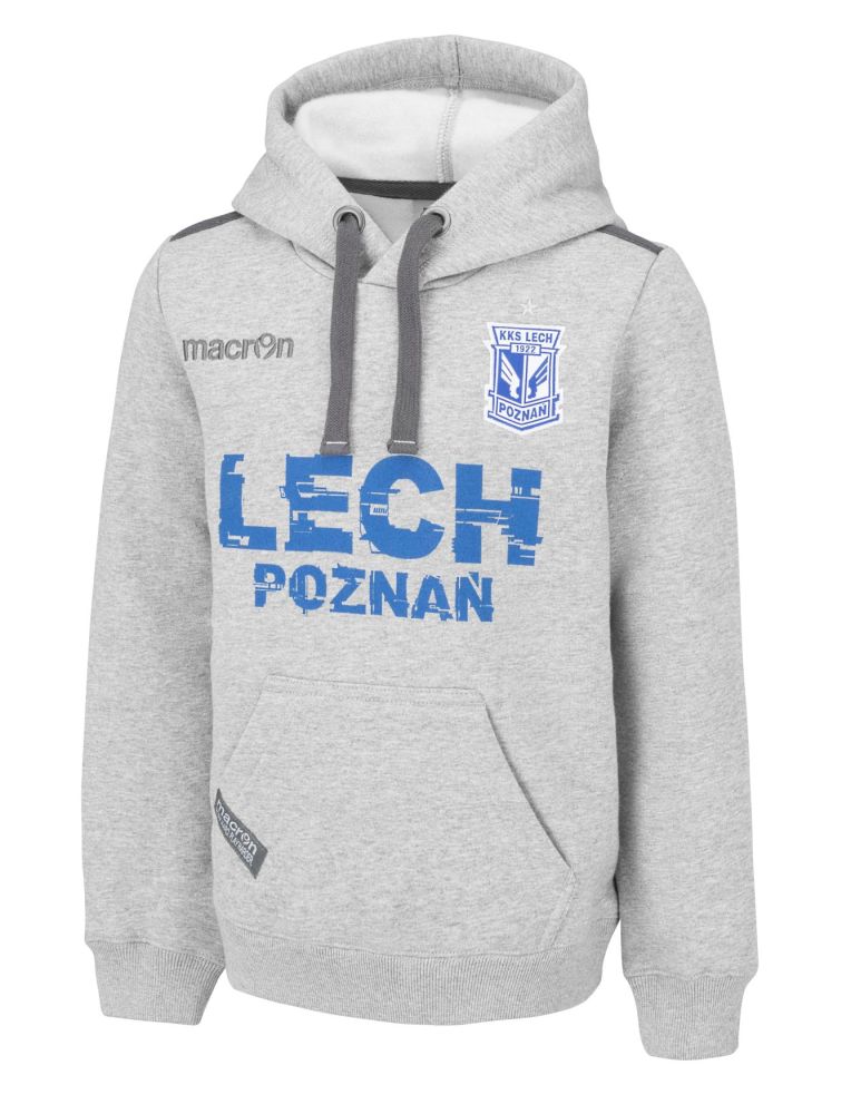 BLUZA DZIECIĘCA LECH POZNAŃ MACRON SZARA