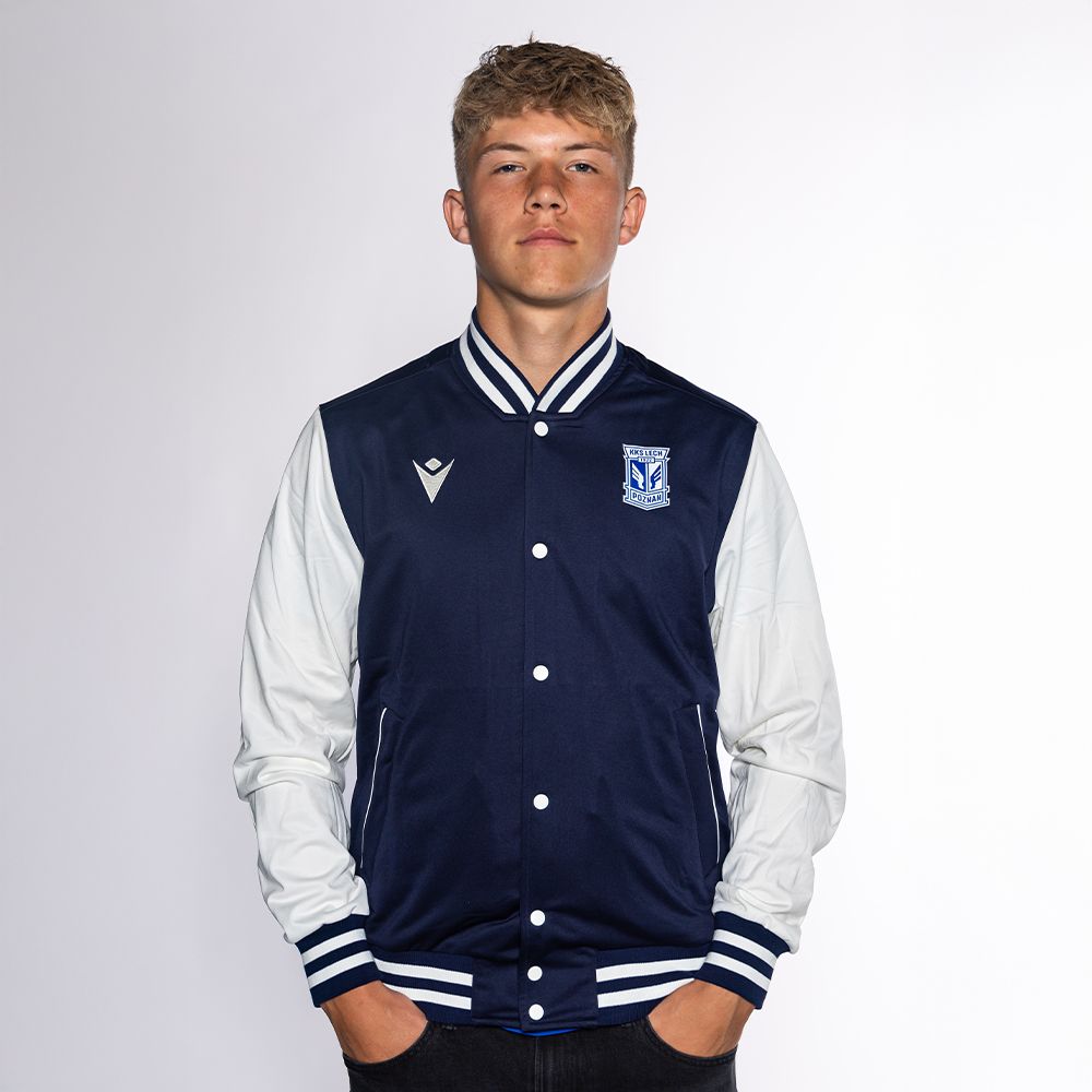 BLUZA BASEBALLOWA MACRON GRANATOWA