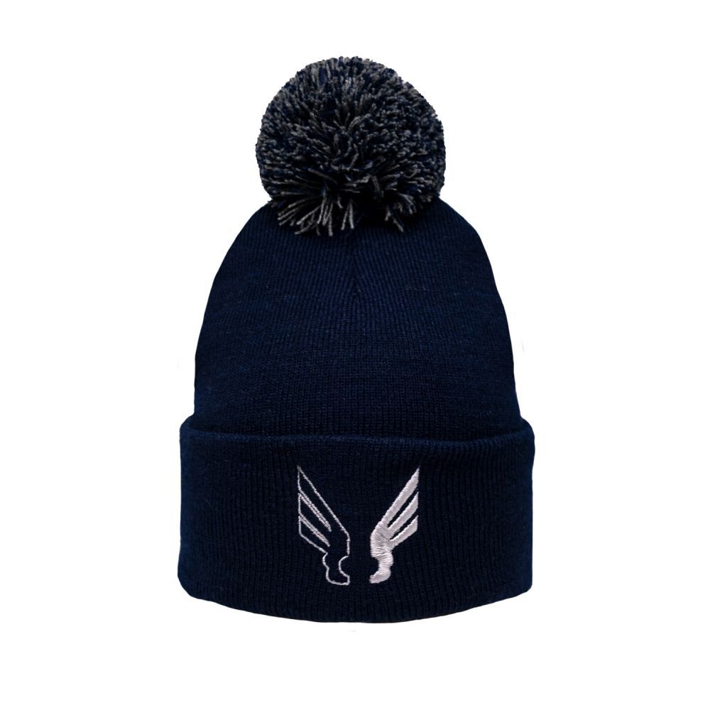 CZAPKA ZIMOWA DZIECIĘCA SKRZYDEŁKA GRANATOWA