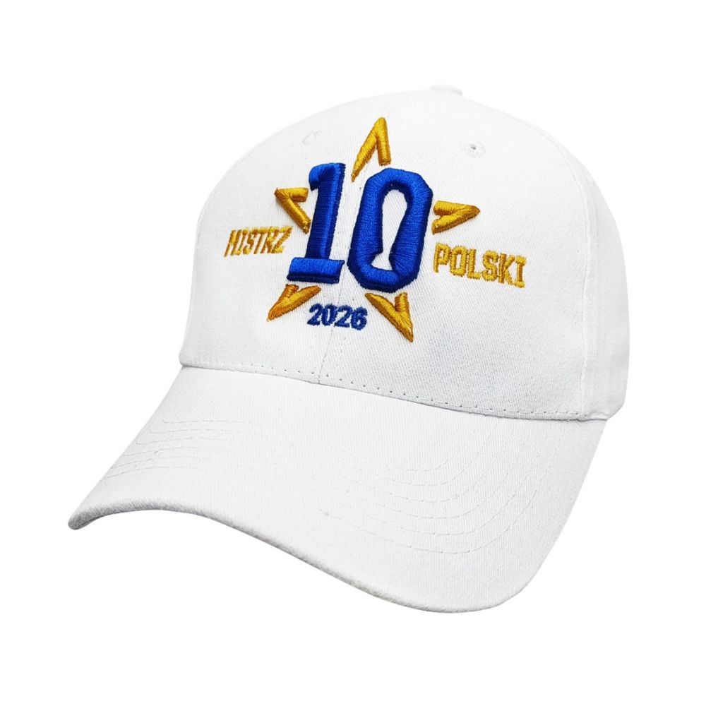 CZAPKA BASEBALLOWA MISTRZ POLSKI 2026 BIAŁA