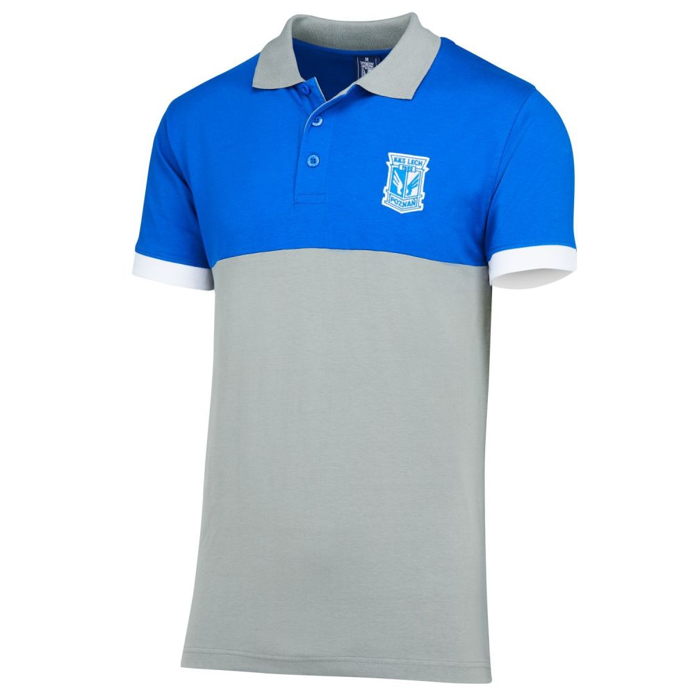KOSZULKA POLO Herb Niebiesko - Szara