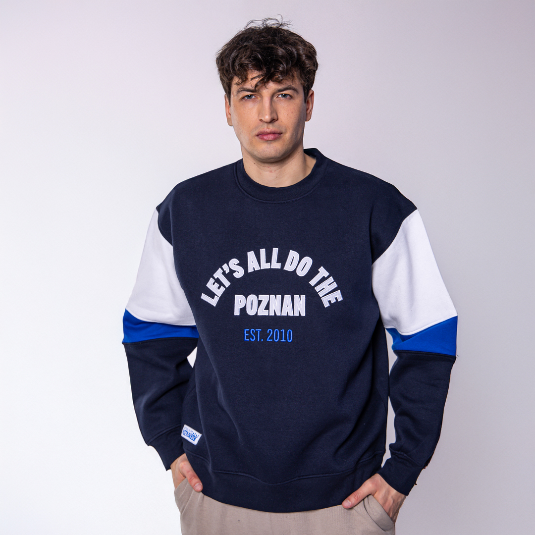 BLUZA CREWNECK THE POZNAN EST.2010 GRANATOWA