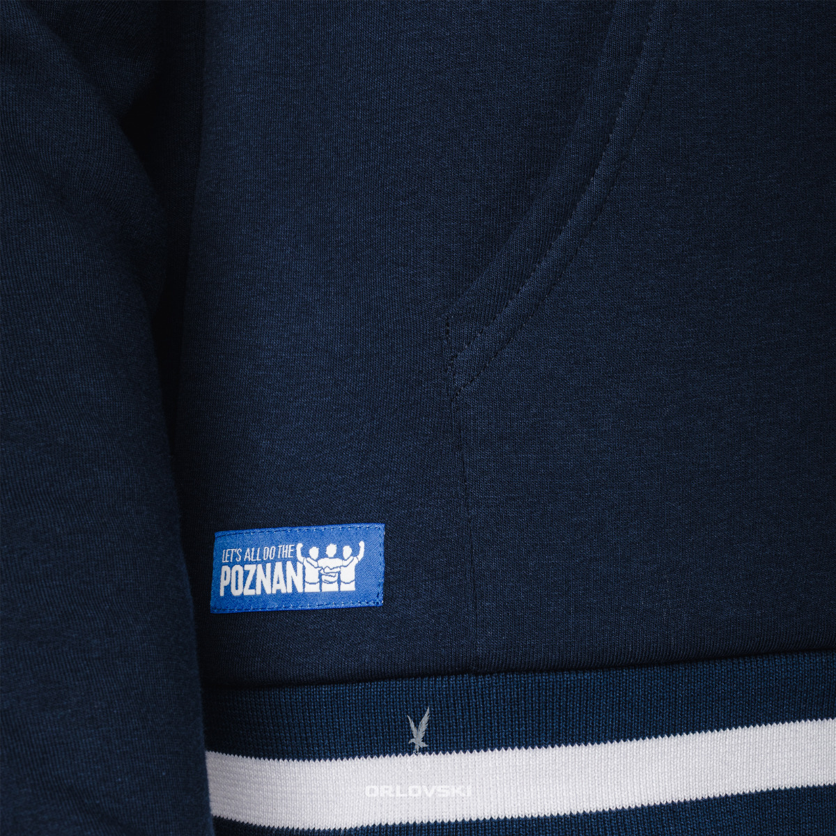 BLUZA THE POZNAN GRANATOWA Z BIAŁYM ŚCIĄGACZEM