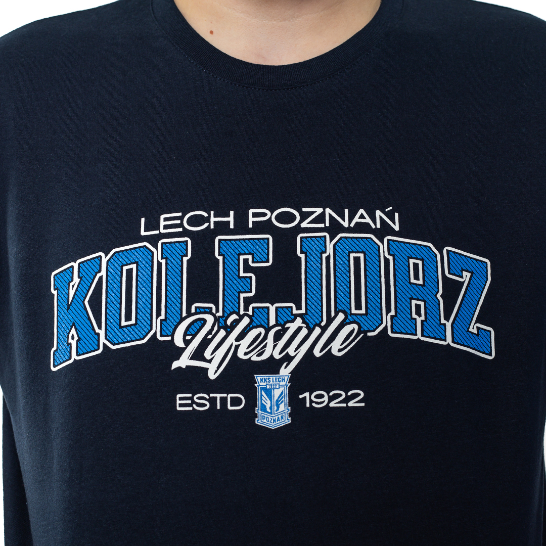 KOSZULKA KOLEJORZ LIFESTYLE GRANATOWA